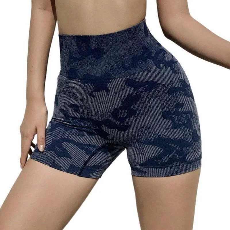 

Camouflage High Waist Shorts Fitness Yoga Shorts High Waist Camo Fitness gym Seamless Shorts Scrunch Butt Women Running knickers