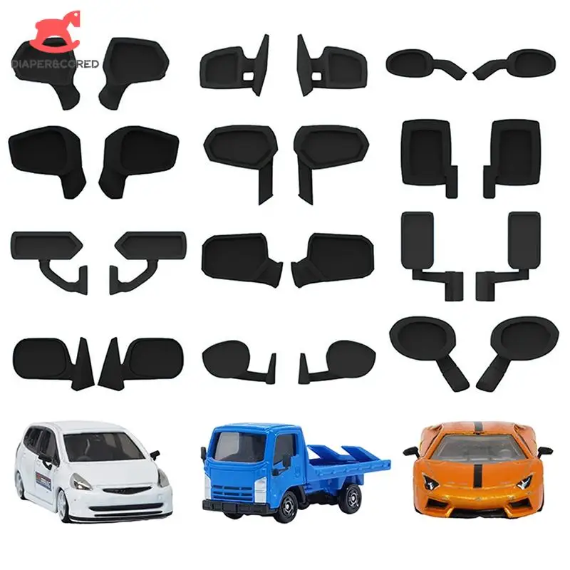 1:64 модифицированные зеркала заднего вида/отражатели/Сделай сам пластиковая игрушка/различные формы для модели одного размера мини автомобильные детали
