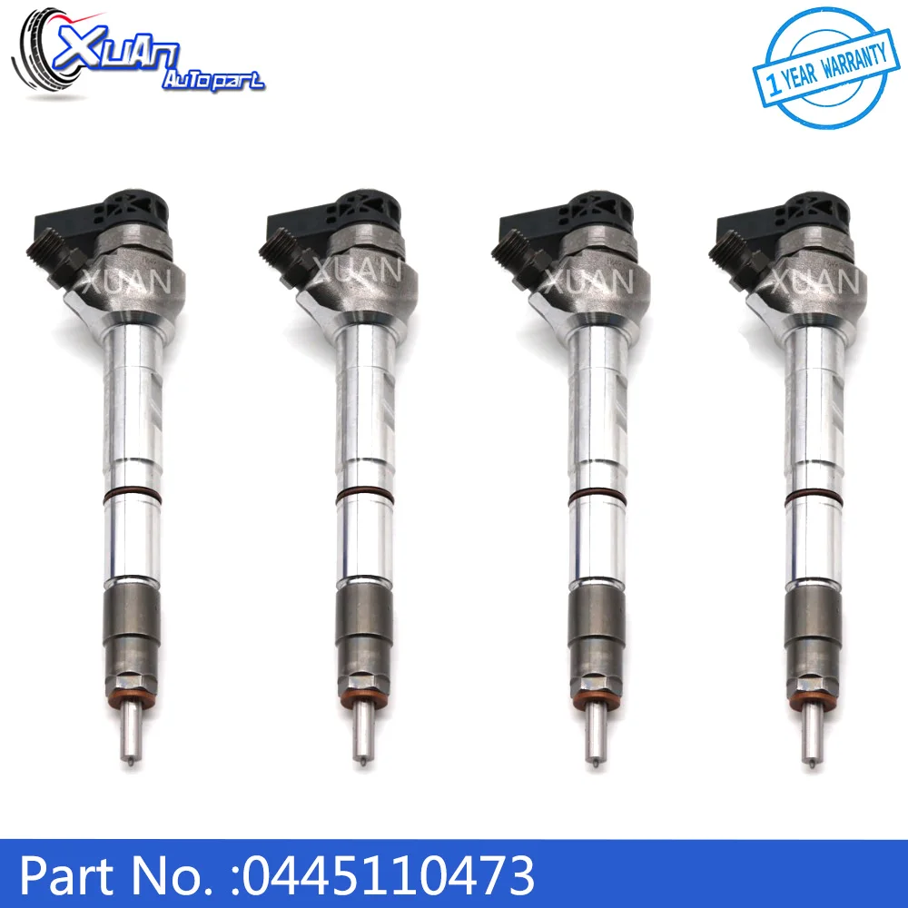 Топливная форсунка XUAN 0445110473 для VOLKSWAGEN Beetle CC Golf VII Audi A3 A4 A6 Q2 Q5 1,6 Tdi Seat Alhambra Ateca Leon ST