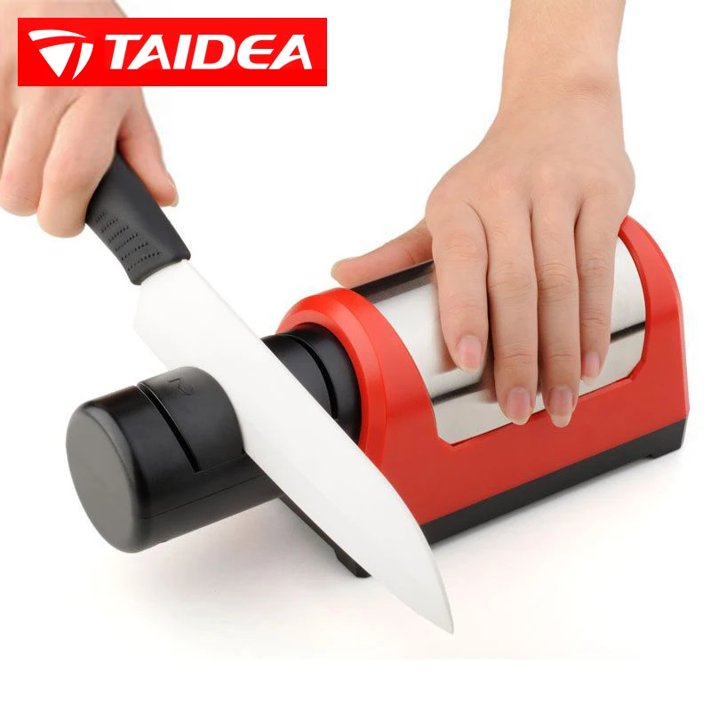 

TAIDEA Electric knife sharpener Two stage Diamond detachable accessories kitchen knife sharpener Honing Tools Sharpening System