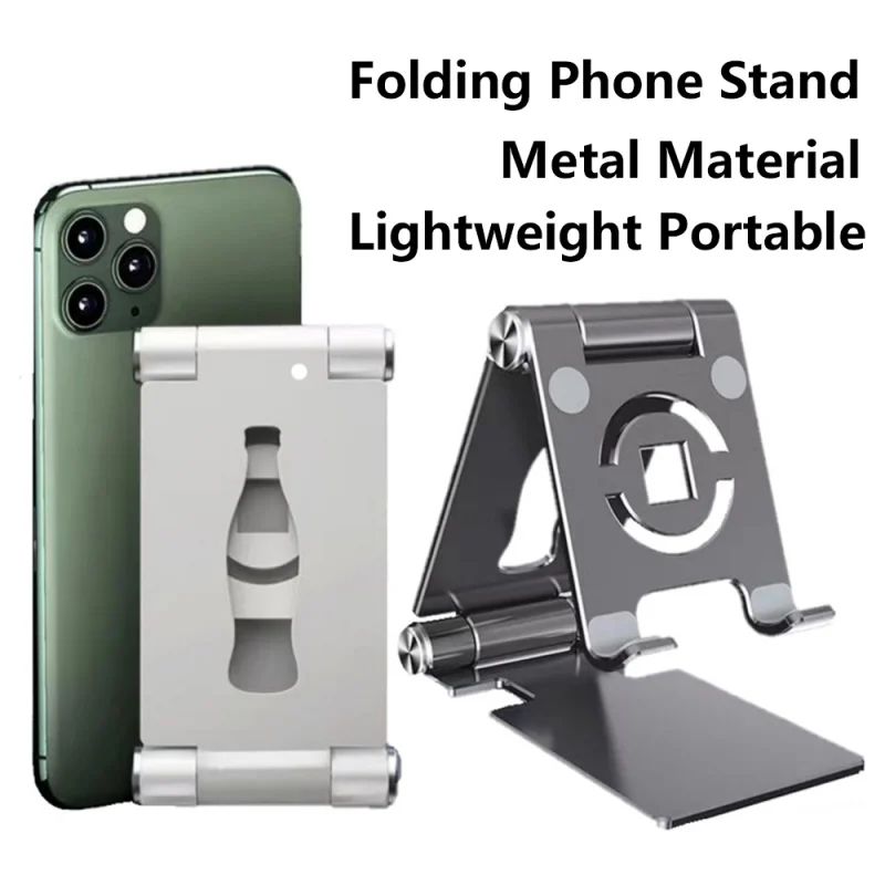 

Алюминиевая Подставка для телефона для iPhone 14 Pro Max 13 Pro, Портативная Складная Настольная Подставка для зарядки, нескользящая Подставка для сотового телефона, планшета
