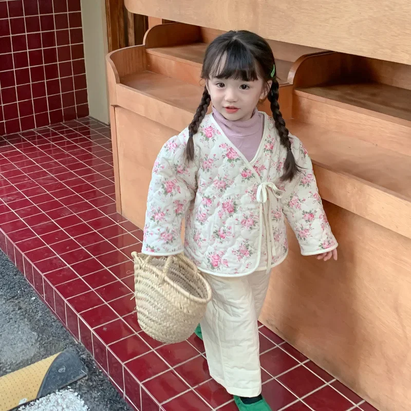 Парки для девочек на осень и зиму толстые хлопковые вельветовые парки с зажимом