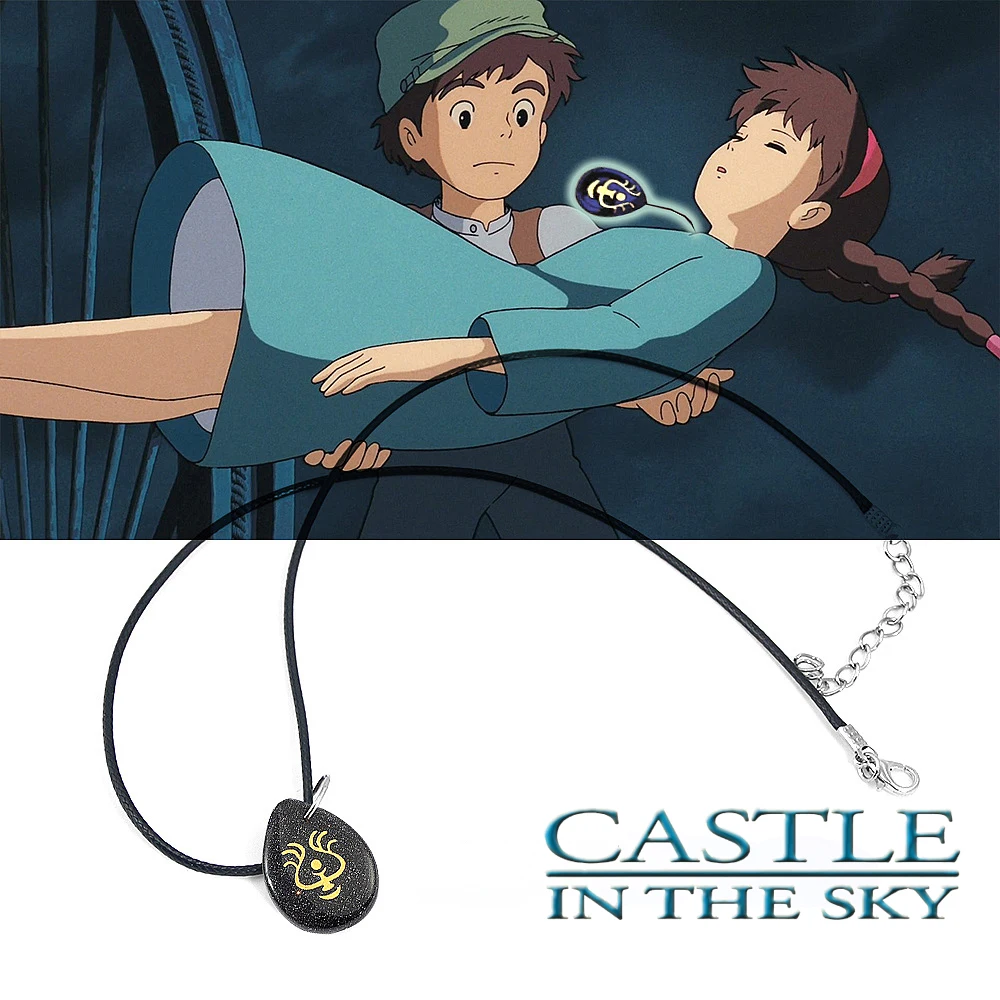 Anime Laputa Castle In The Sky Sheeta Necklace Crystal Levitation Stone Pendant Necklace for Women Men Cosplay Jewelry