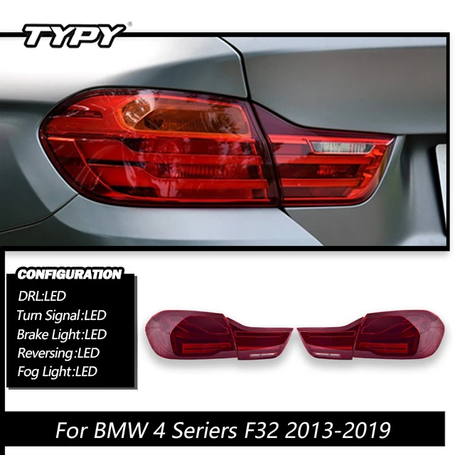 

TYPY Автомобильный задний фонарь для BMW 4 серии F32 LED 2013-2019, обновленные задние фонари в стиле CSL, автомобильные аксессуары Plug and Play