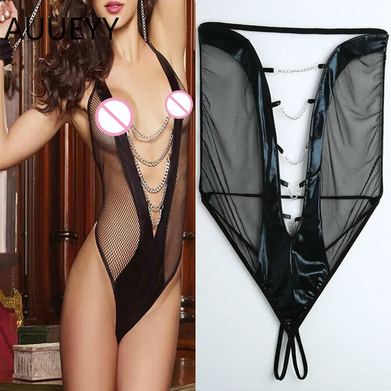 Сексуальное Бандажное белье с наручниками женское кружевное платье эротический