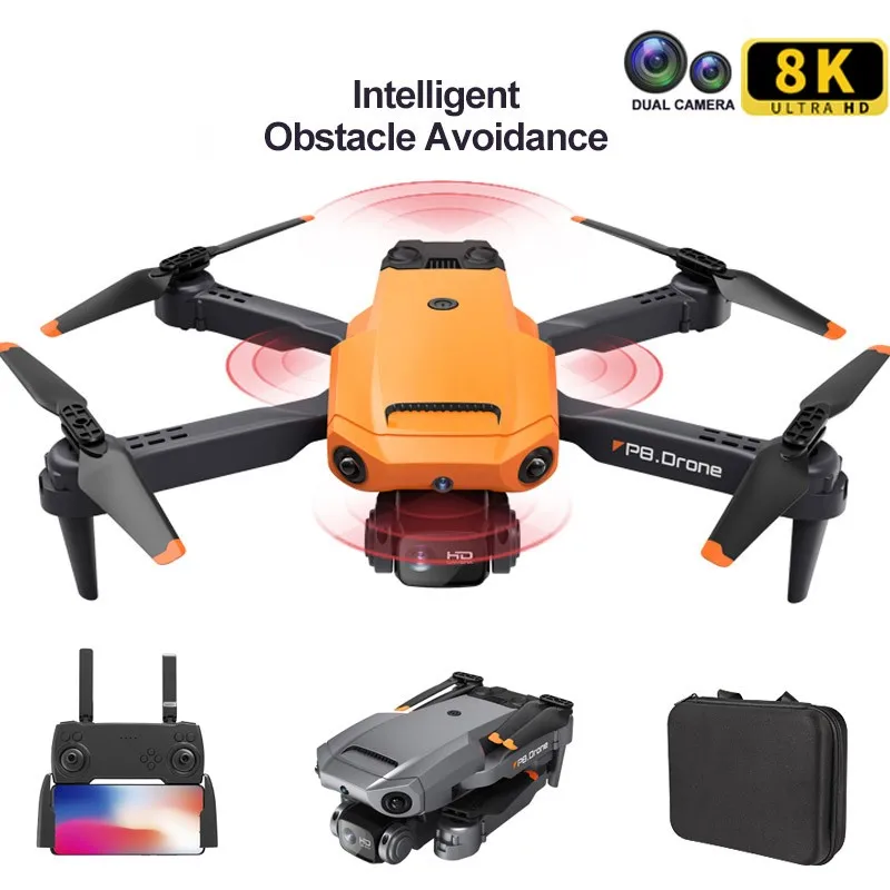 

Дрон MZ P8 с двойной камерой, 4K, Wi-Fi, FPV, 360 градусов