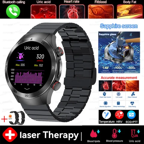 SmartWatch с лазерной терапией  ECG+PPG