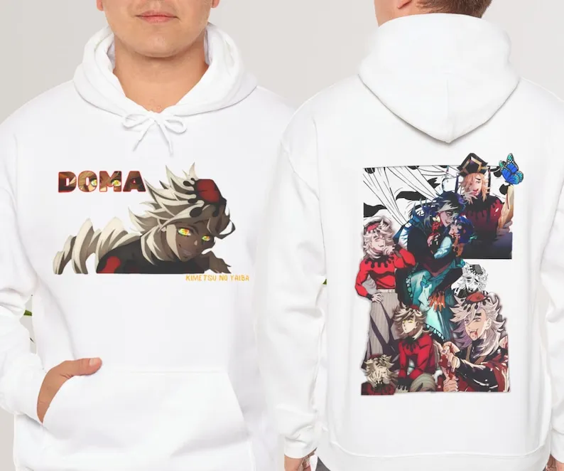 Doma Demon Slayer Kimetsu no Yaiba аниме Манга толстовка Подарок для нее друзей Забавный подарок
