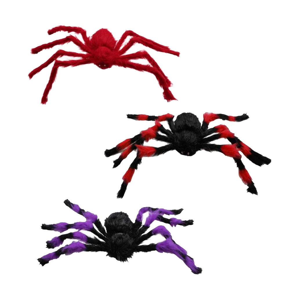 

75Cm Large Spider Plush Toy / Halloween Decor
