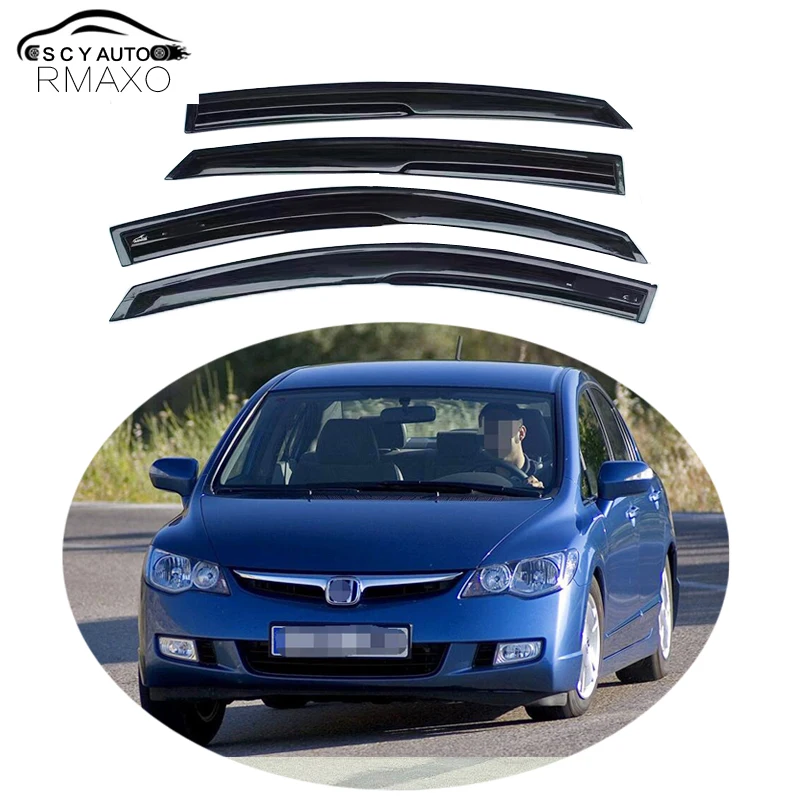 

For Honda Civic 2008 Window Visor Vent Shades Sun Rain Deflector Guard For s Auto Accessories 4PCS/SET