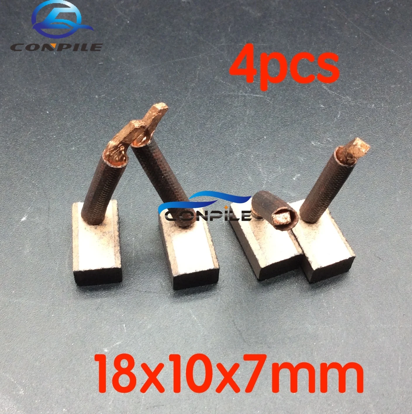 

4 шт. 18x10x7 мм для автомобильного стартера Xiali, карбоновая щетка, электрическая щетка