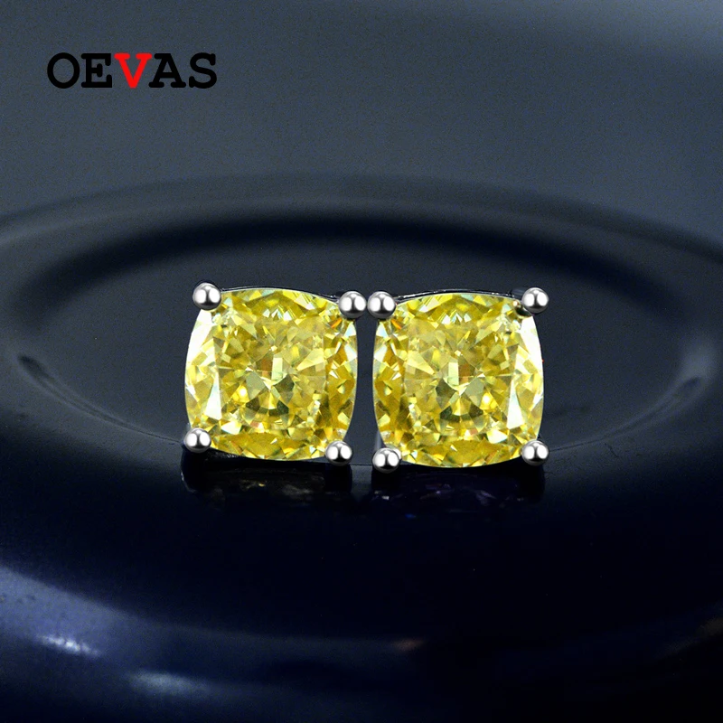 

Женские серьги-гвоздики из серебра 100% пробы, 7 х7 мм