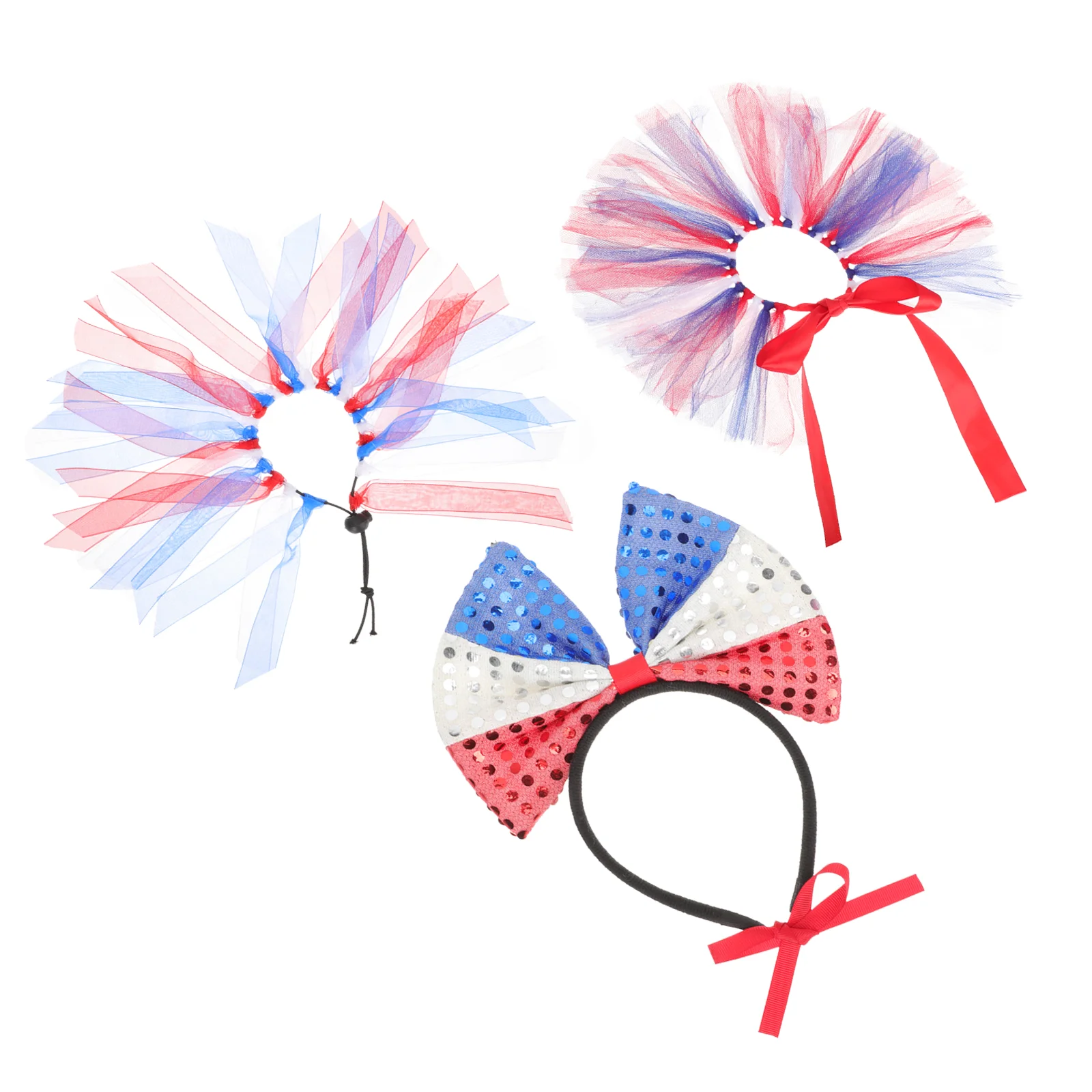 

Dog Patriotic Pet July Day Costume Headband 4Th Independence Bandana Outfit Fourth Puppy Bow Flag American Tie Memorial Headwear