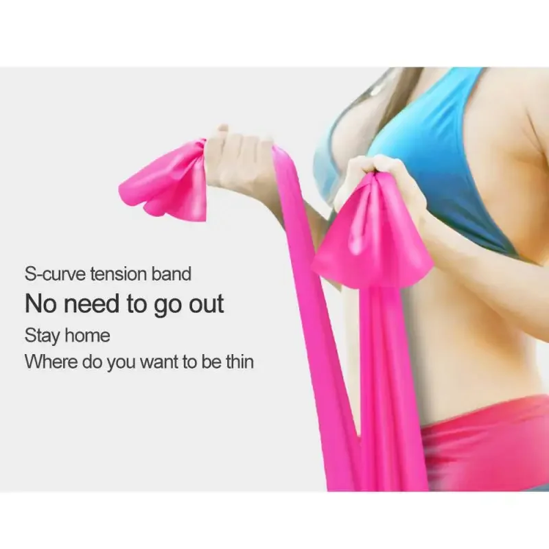 Эспандер для фитнеса оборудование тренировок йога тренажерный зал эластичная