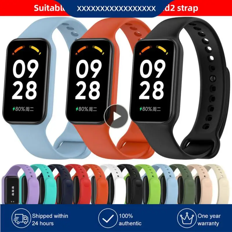 

Ремешок силиконовый для Redmi Band 2, удобный дышащий, 5,5-8,7 дюйма