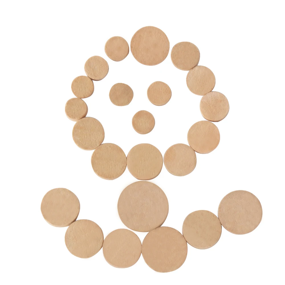 

23 Pcs Wood Color Oboe Sound Hole Cushions Professional Repair Parts Woodwind Instrument Hole Gasket Repair Parts
