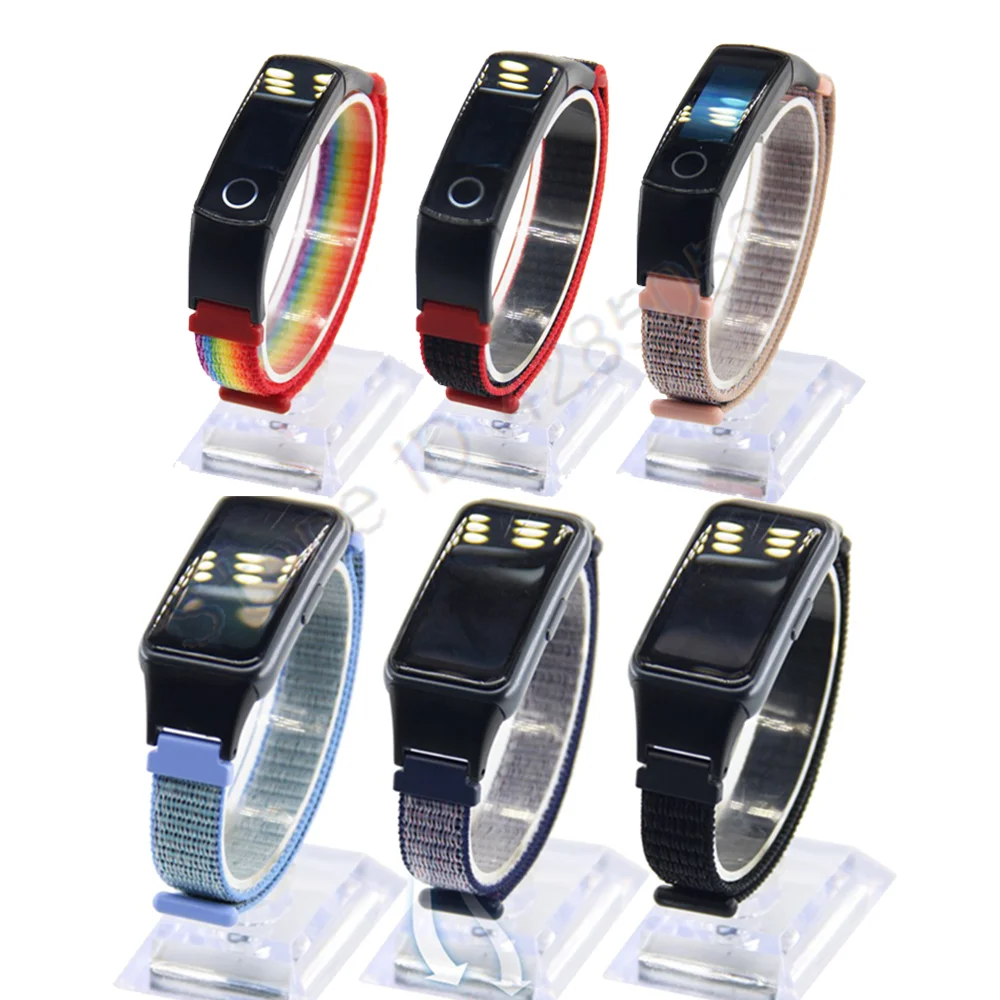 Ремешок нейлоновый для смарт-часов Huawei band 6 эластичный плетеный браслет Honor 5 4 |
