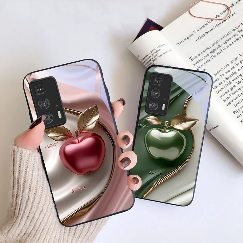 Фото Современный стиль лёгкой роскоши: стеклянный чехол для телефонов Motorola Moto Edge 20 Lite, 30 Pro, 40 Neo, 50 Ultra, G Play, G45, G54, G55, G75, G84, G85 №2