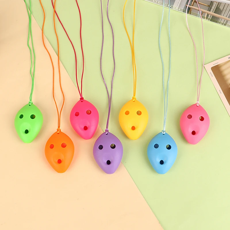 

1Pc 6 Hole Soprano C Colorful Plastic Ocarina Flute Mini Ocarina Flute Kid's Toy Musical Instruments For Beginner