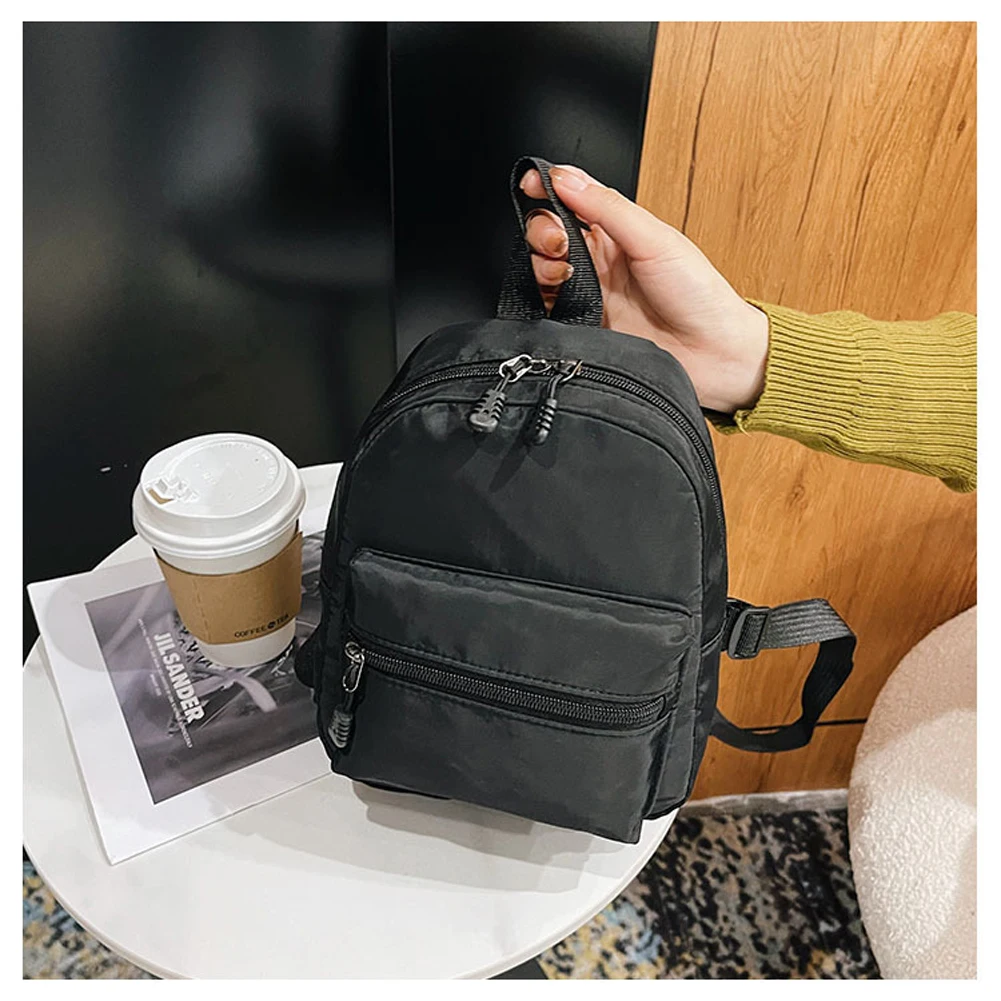 

New Fashion Cusaul Nylon Small Backpack Simple Design Purple Shoulder Bags For Women Female High Qulity Travel School Bag