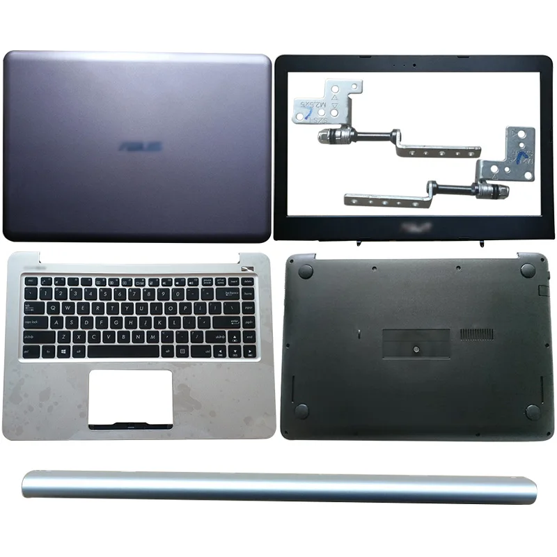 Серебристый для ASUS K401 A401L K401L K401U K401LB V405L задняя крышка ЖК-дисплея