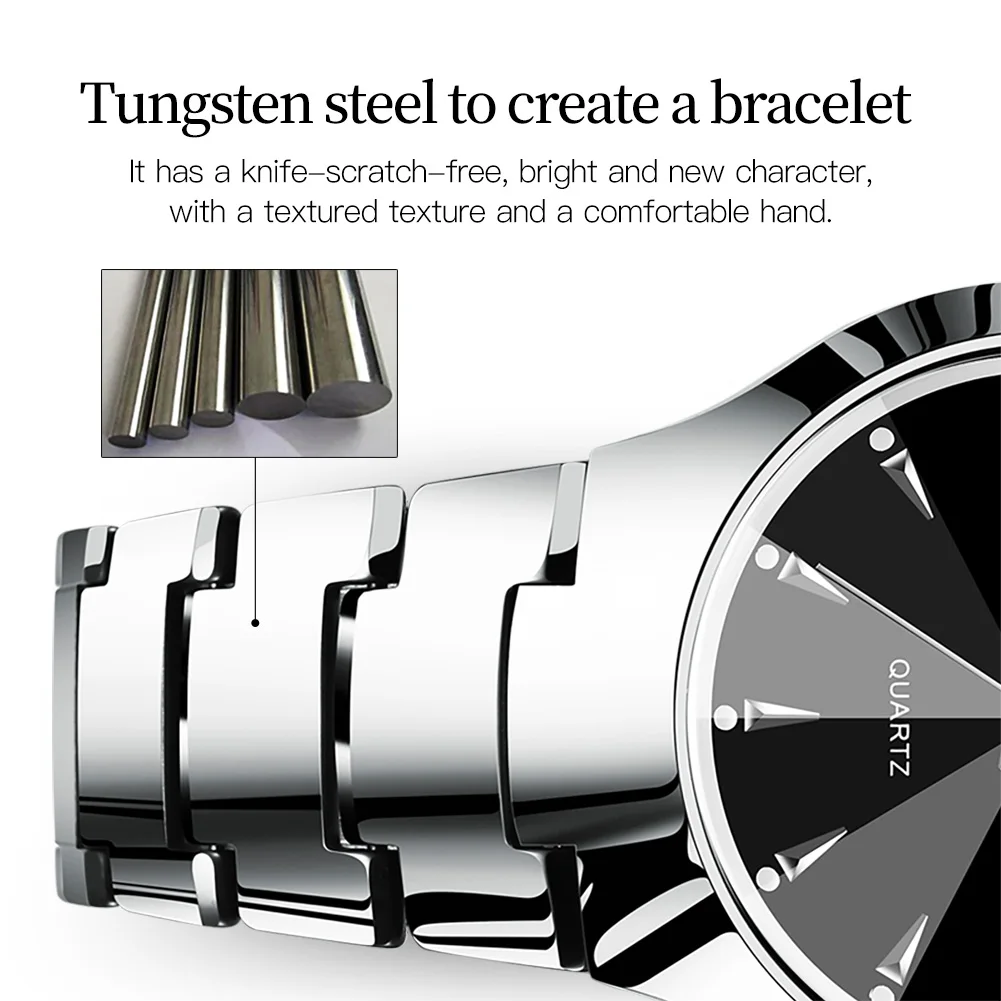 OLEVS мужские часы лучший бренд класса люкс из вольфрамовой стали кварцевые