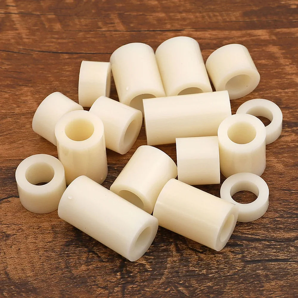 

20pcs M5 M6 ABS Nylon Round Standoff Spacer PCB Board Spacer Sleeve Plastic Insulated Column Plastic Cushion L=12-25mm