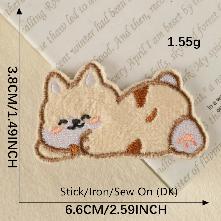 10 шт. патчи с вышивкой в виде кошек