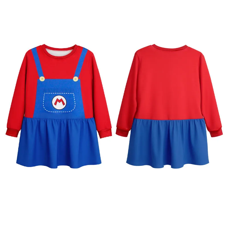 Костюм для косплея из аниме-игры детский красный костюм с капюшоном маленьких