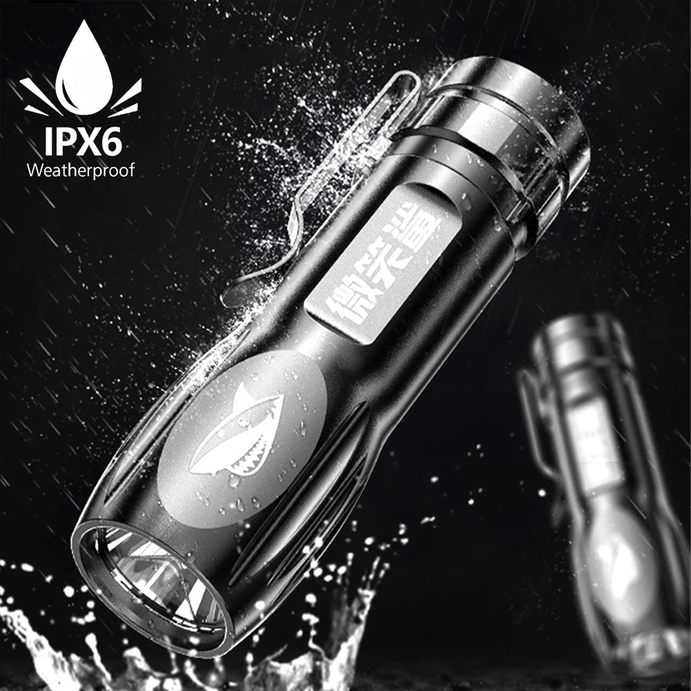 Мини-фонарик светодиодный фонарик высокой мощности с зарядкой от USB