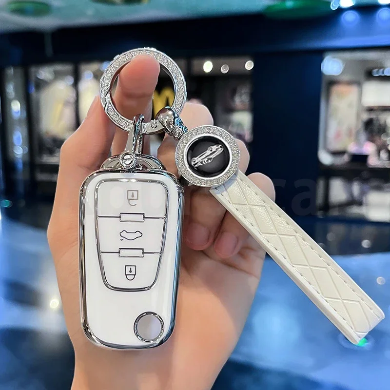 Чехол для автомобильного ключа из ТПУ с 3 кнопками MG MG3 MG5 MG6 MG7 GT GS Roewe 350 360 750 W5