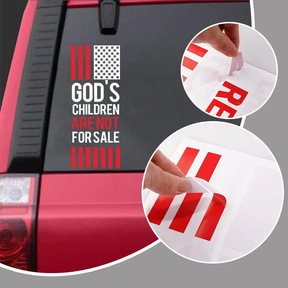 

God's Children Are Not For Sale Sticker, Bumper Sticker Sticker Decal Car Laptop Wall Window Bumper Sticker Car Accessories H5Q2