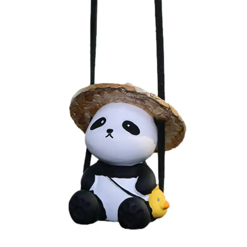 

Universal Car Swing cartoon Ornament High Quality Plaster Hanging Panda Auto Rearview Mirror Hanging Decorations Auto Accessorie