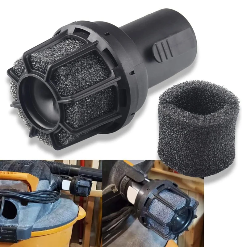 Muffler Diffuser Wet/Dry Vac Attachment 2-1/2 Inch CMXZVBE38660 For Craftsman Shop Vacuums W/2Pcs Sponge