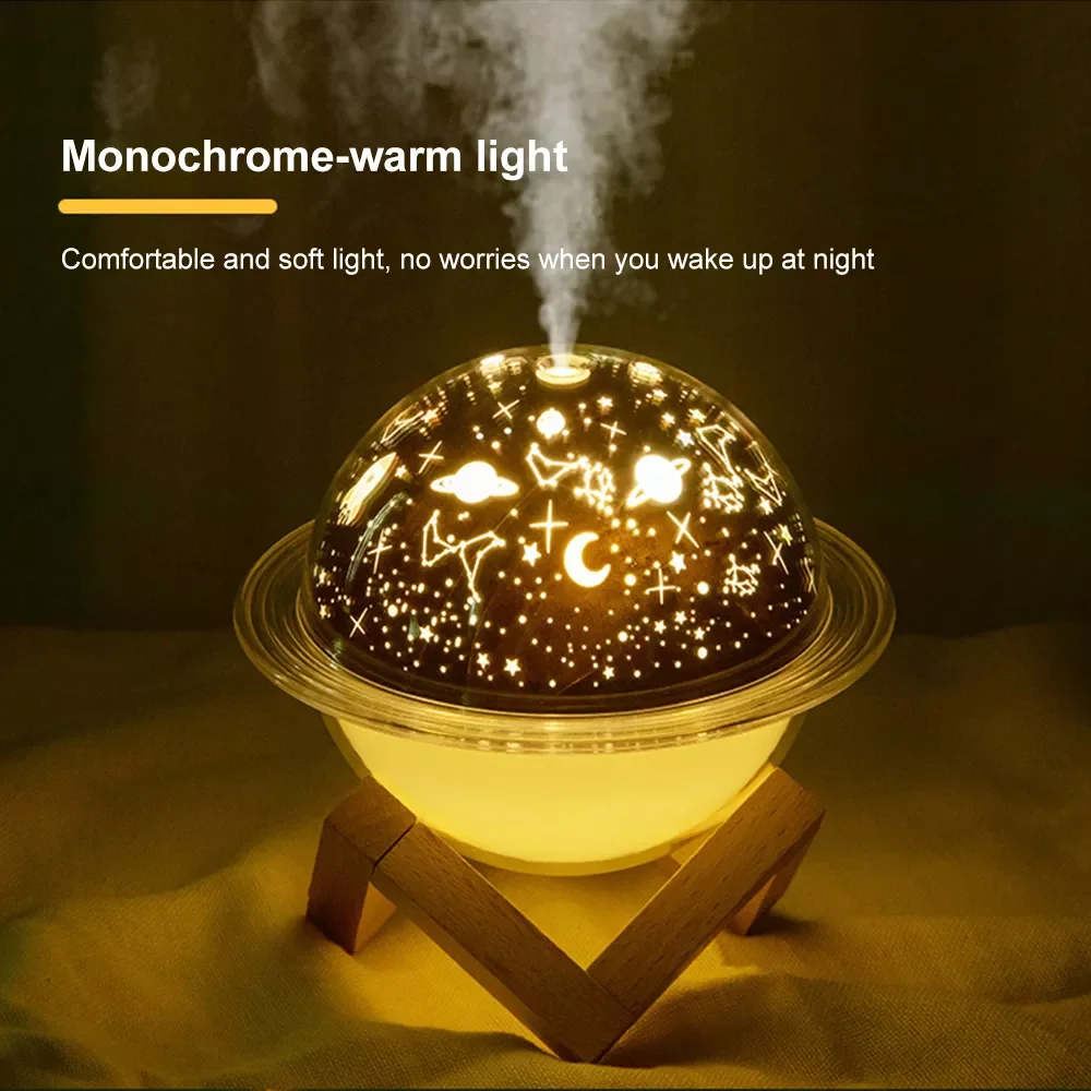 

USB Mini Humidifier & LED Colorful Night Light Planet Lamp Lights Humidificadores Home Humidifier Mute Nano Spray Xiomi