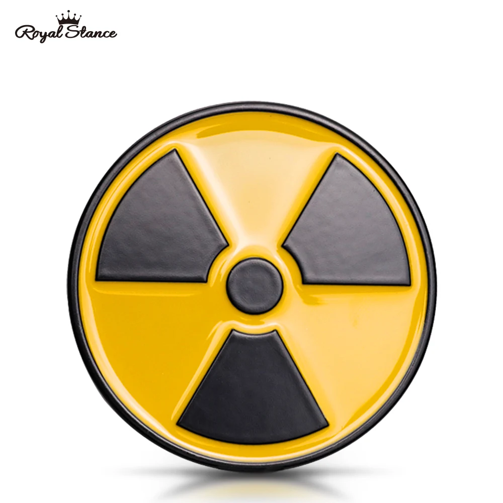 3D металлическая клейкая лента с ядерным излучением предупреждение о