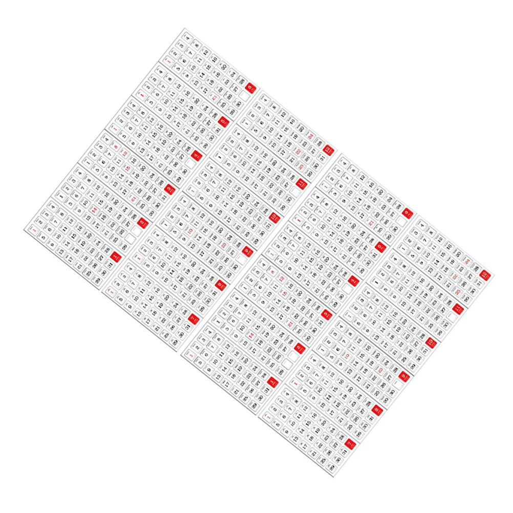 

24 Sheets Calendar Planner Stickers Page Tags Calendar Tabs Sticker for Notebook