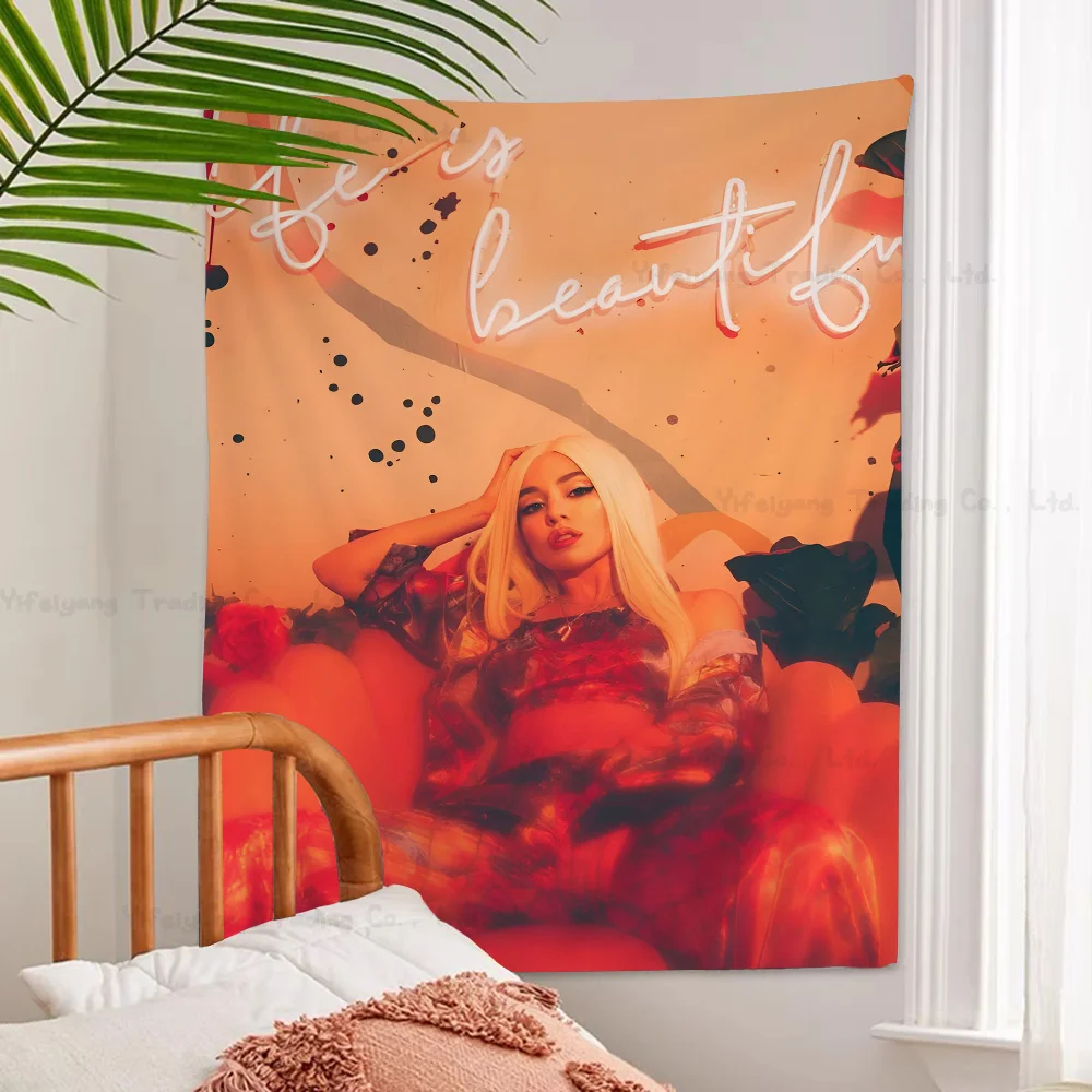 Фото Певица A-Ava Max гобелен аниме гобелен хиппи цветок настенные ковры Декор в общежитии настенный домашний декор №2