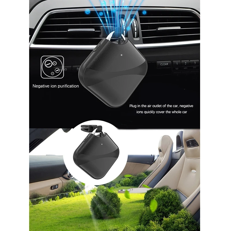 Очиститель воздуха для шеи отрицательные ионы подвесной портативный с защитой