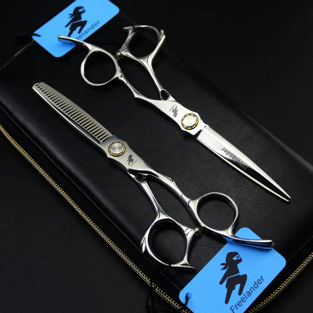 

Freelander Professional 6 Inch Barber Hair Scissors Hairdressing Cutting Thinning Shears Hair Styling Tools