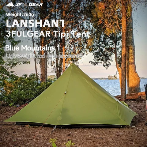 3F UL GEAR LanShan 1 одноместная кемпинговая палатка из нейлона