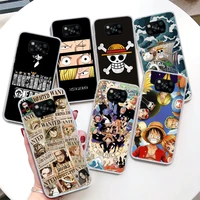 anime one piece logo coque phone case for xiaomi poco x3 nfc x4 m3 m4 pro m2 f3 f2 f1 mi note 10 a1 a2 a3 lite cc9e soft cover