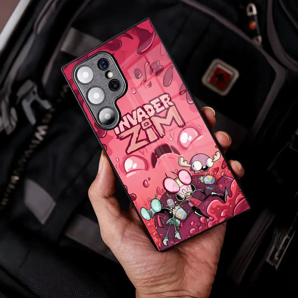 Чехол для телефона с рисунком Invader Zim для Samsung Galaxy S26 S25 S24 S23 S22 S21 S20 FE Edge plus Ultra Glass Cover (art.: 3920da4cfca21) - 3920da4cfca21