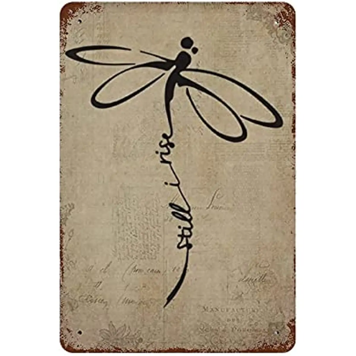 

Metal Tin Sign Dragonfly Let It Be Metal Tin Sign Vintage Style Dragonfly Metal Retro Style Dragonfly Still I Rise Metal
