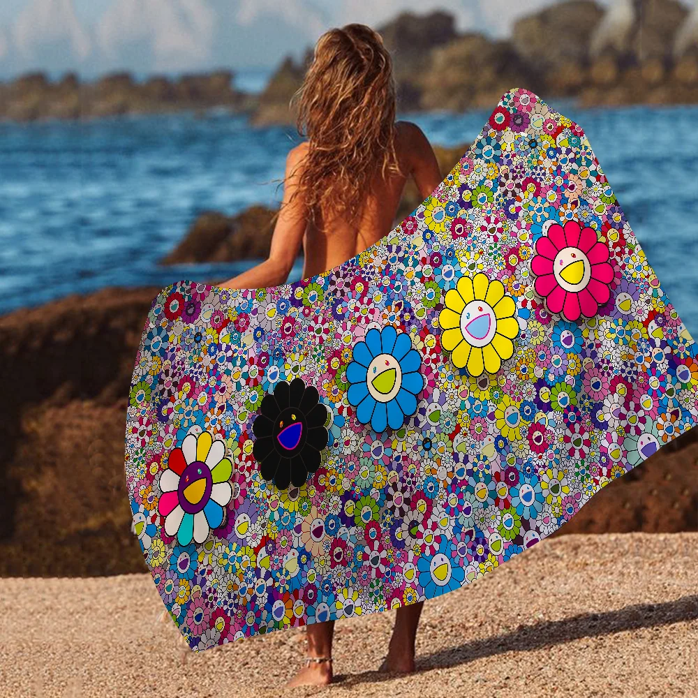 Полотенце T-Takashi Art M-Murakami пляжное полотенце из микрофибры абсорбирующее