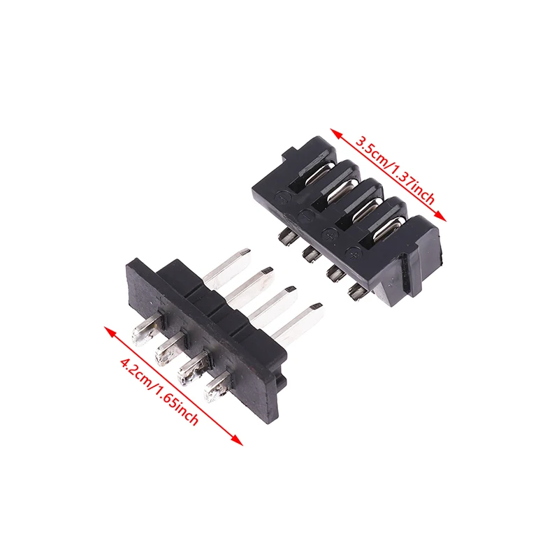 2 PC Electric Bike Battery Box Discharge Connector Plug 4 Pins For Hailong E-bike Battery Power Plugs Cycling Parts