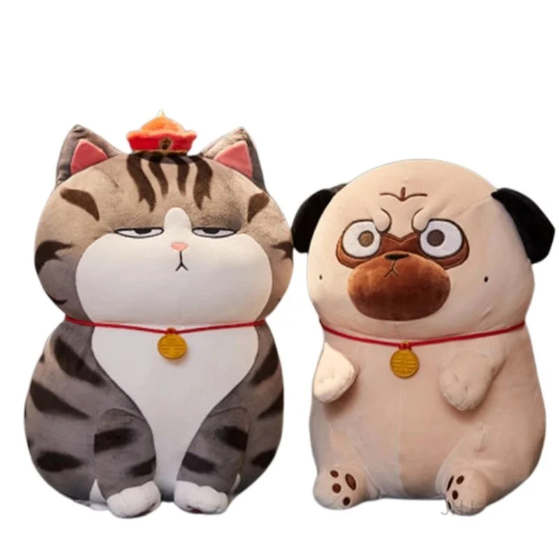 

Cartoon Anime Despise Cat Plush Toy Round Fat Shar Pei Dog Plushies Throw Pillow Cute Soft Kids Toys for Girls Boys ChildGifts