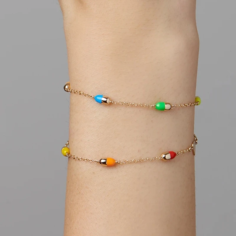 Браслеты женские из серебра 925 пробы универсальные с эмалированным покрытием |