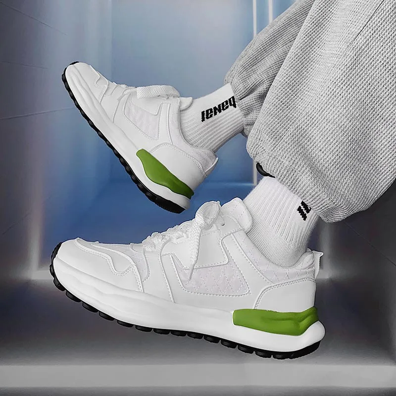 

Men's running shoes light elastic fashion sneakers outdoor sports jogging personality design high-quality women shoes