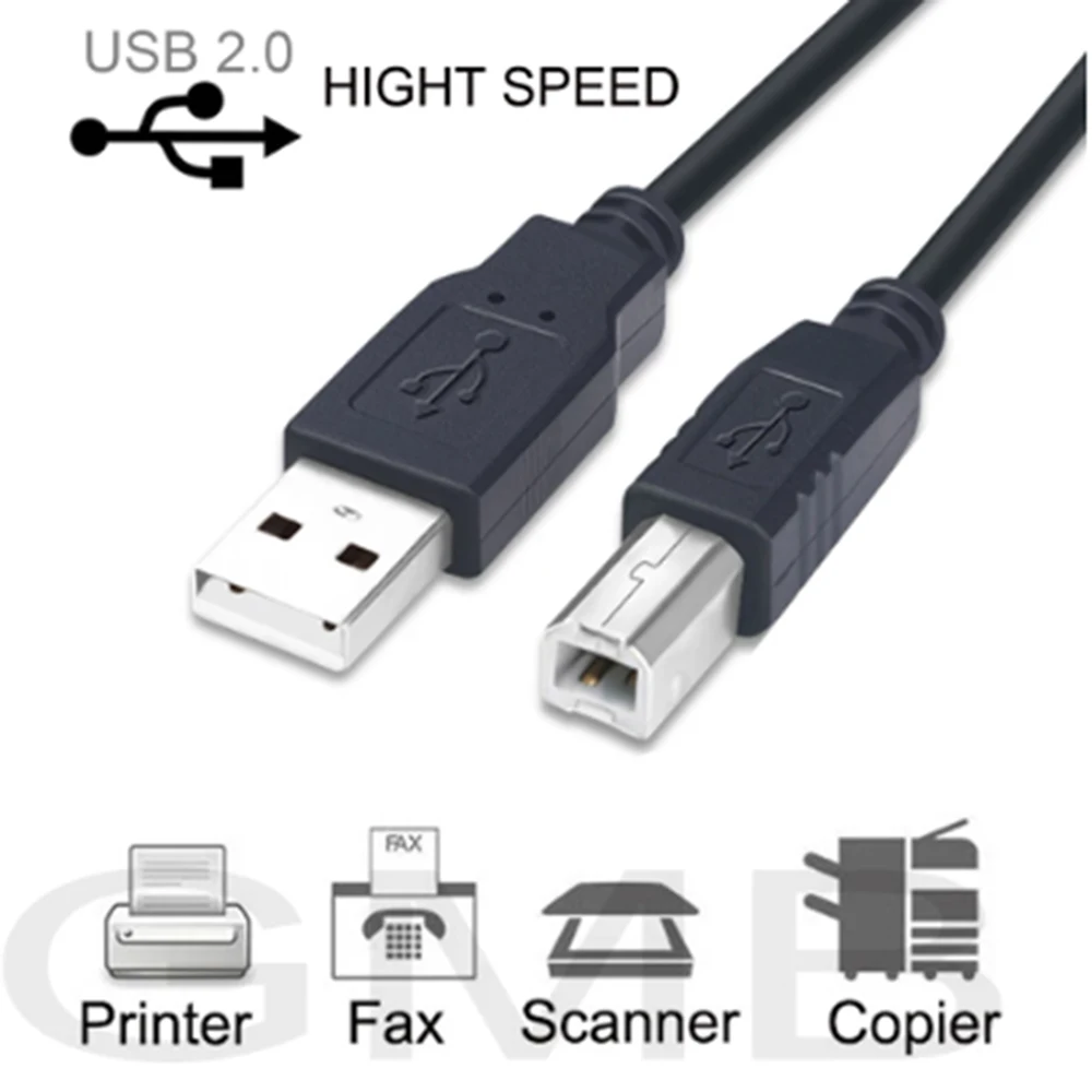 

1/1.5m High Speed USB 2.0 A to B Male Cable for Arduino Brother Canon CyberPower Dell Epson Fujitsu HP Printer Epson Cable